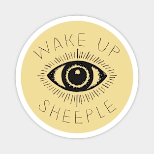 Wake Up Sheeple / Conspiracy Theorist Design Magnet